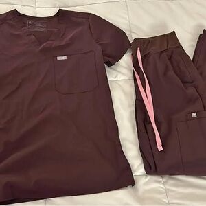 Dark fig Figs Scrub set FreeX